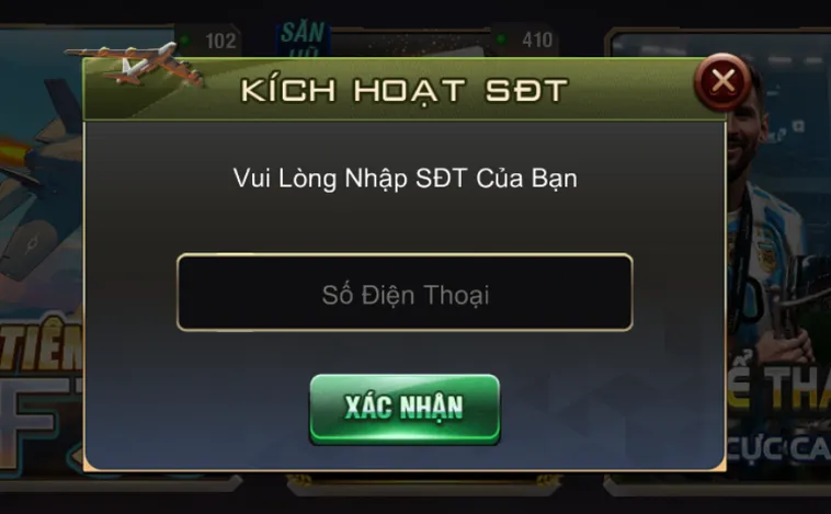 Kích hoạt bảo mật tài khoản đa tầng an toàn cho người chơi.