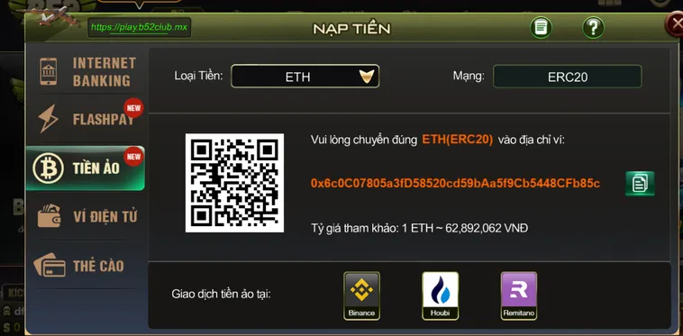 Nạp Tiền B52 Club Hướng Dẫn Giao Dịch Siêu Tốc Với Hệ Thống Thanh Toán Bảo Mật