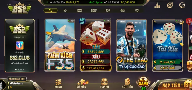 Cổng Game B52 Club - Sân Chơi Cá Cược Bom Tấn Đẳng Cấp Hoàng Gia